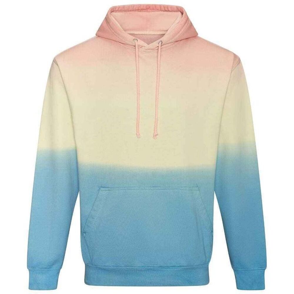 Awdis Unisex Adult Tie Dye Hoodie / Pastel Sunset Dip